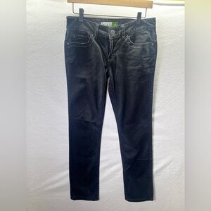 Aeropostale Bayla Skinny Jeans Womens 5/6 Black Denim Stretch Work Waitress 1906